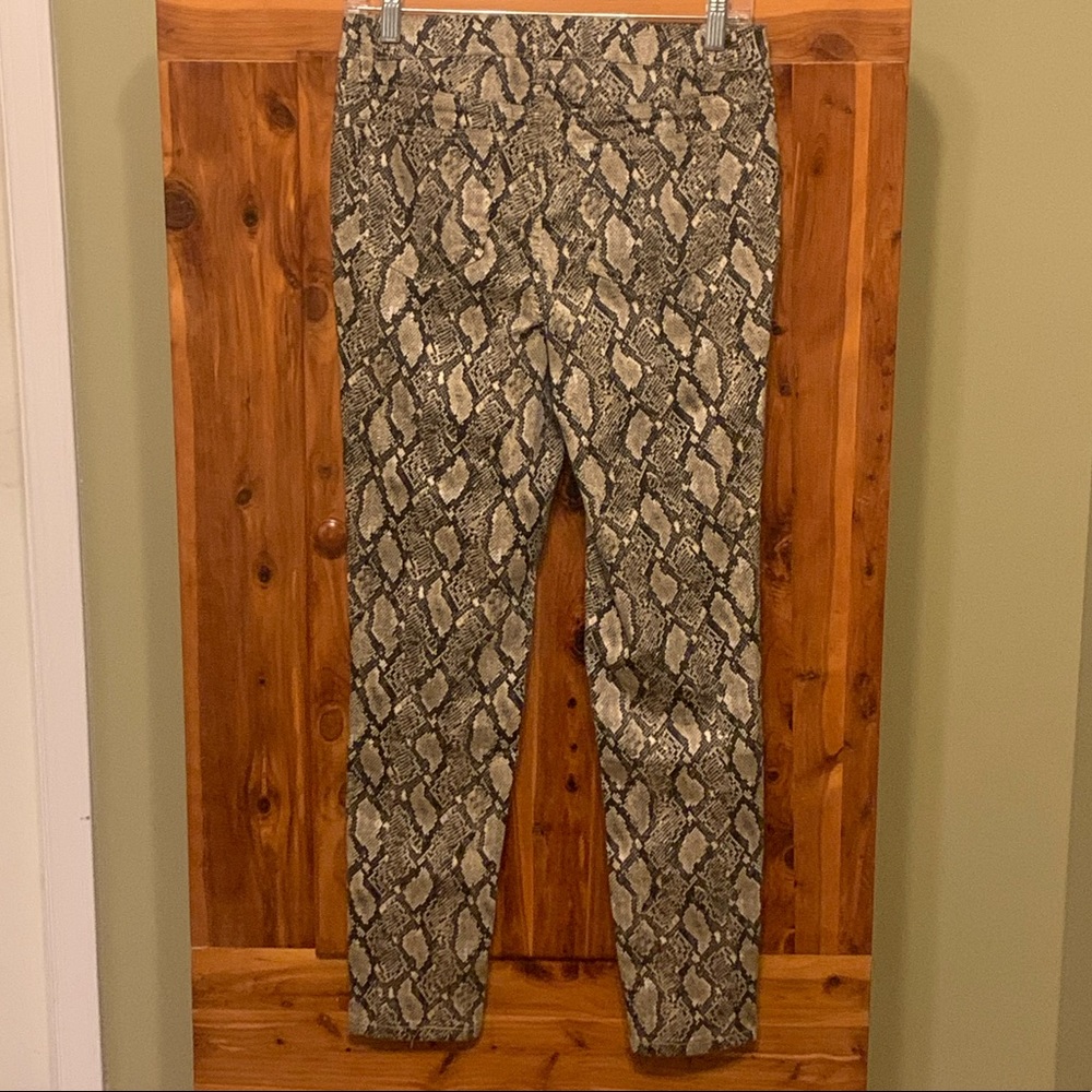 Needle & Cloth Snakeskin Skinny Ankle Jeans